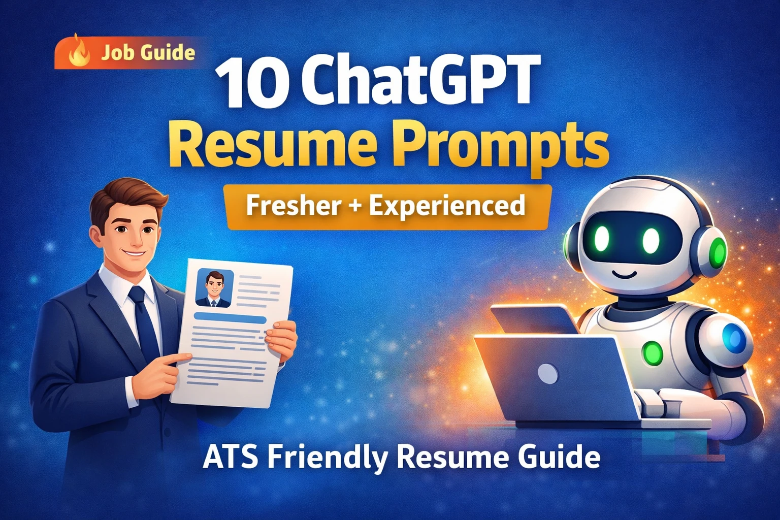 Resume Banane ke 10 ChatGPT Prompts – fresher aur experienced ke liye resume guide
