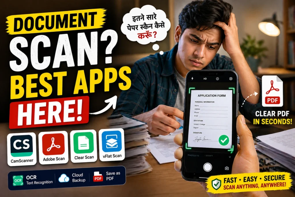 Best Mobile PDF Scanner Apps for scanning documents quickly on phone