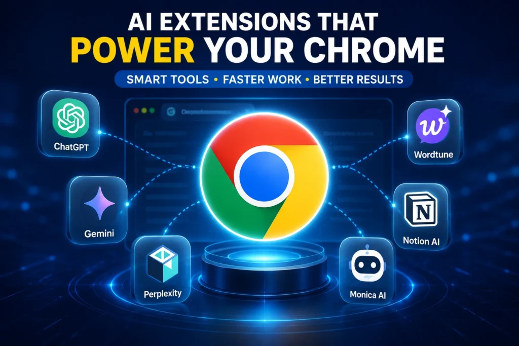 Best AI Chrome extensions connected with Chrome browser for faster productivity in 2026