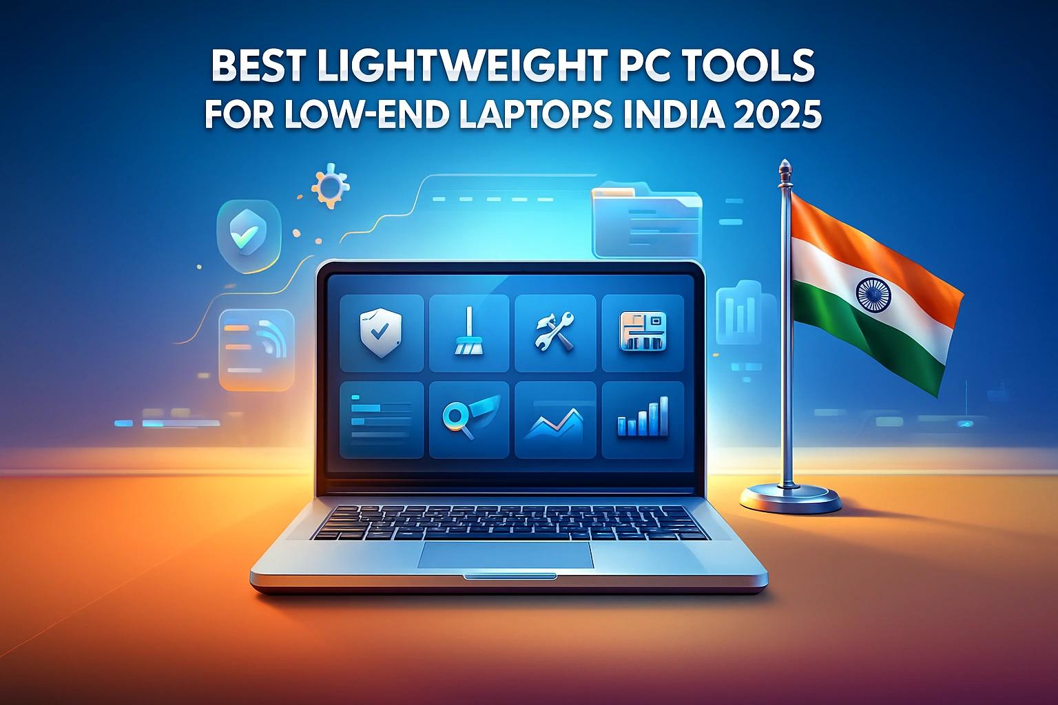 Best Lightweight PC Tools for Low-End Laptops India 2025 — Make Old Laptops Fast