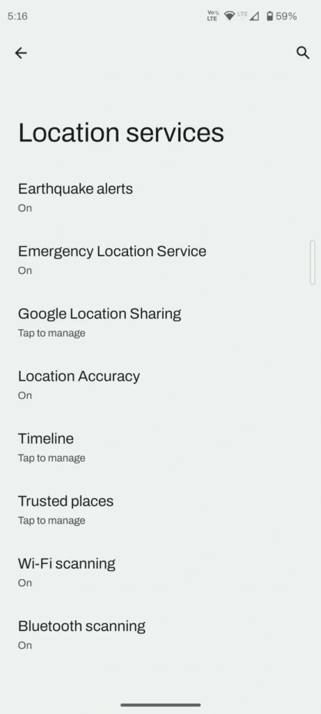 android location services wifi bluetooth scanning battery drain settings