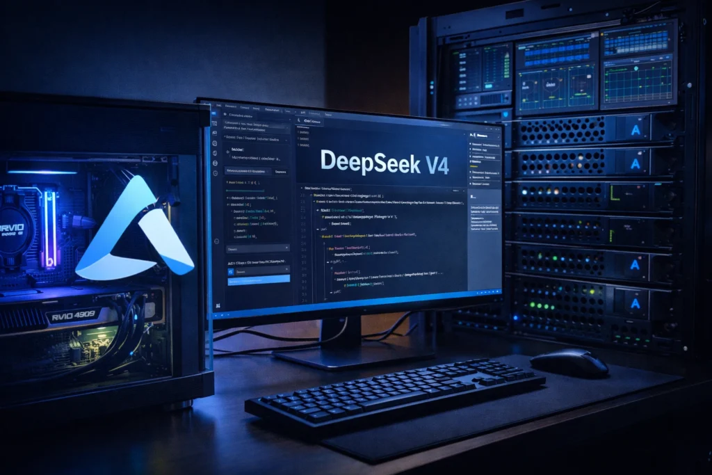 DeepSeek V4 local AI server और coding setup