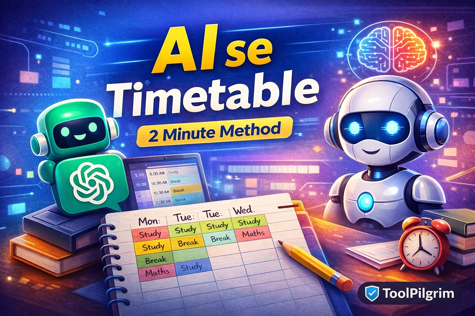 AI se Timetable Kaise Banaye? Students ke liye Free AI Tools + ChatGPT Method (2026 Guide)