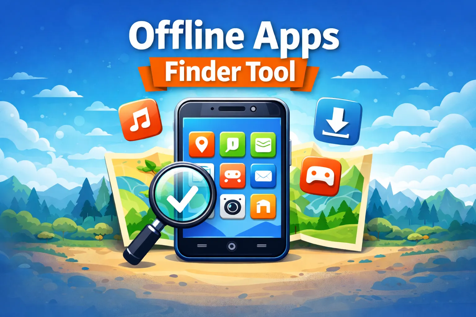 Offline Apps Finder Tool jo bina internet chalne wale apps find karne me help karta hai