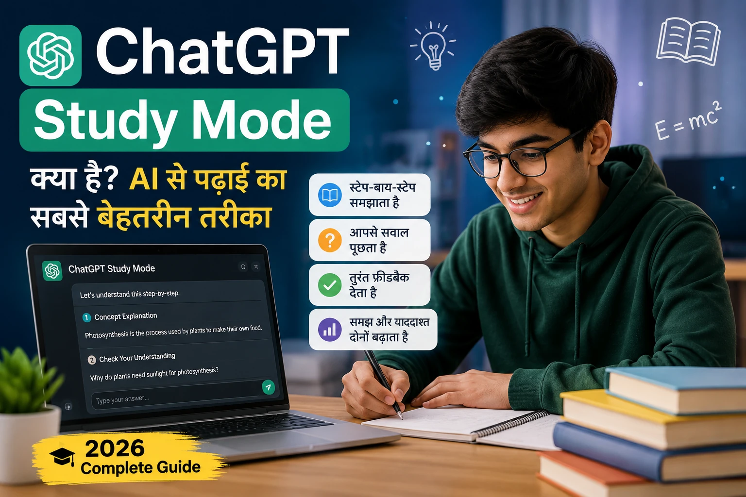 ChatGPT Study Mode क्या है? जानिए AI से पढ़ाई का Best तरीका (2026)